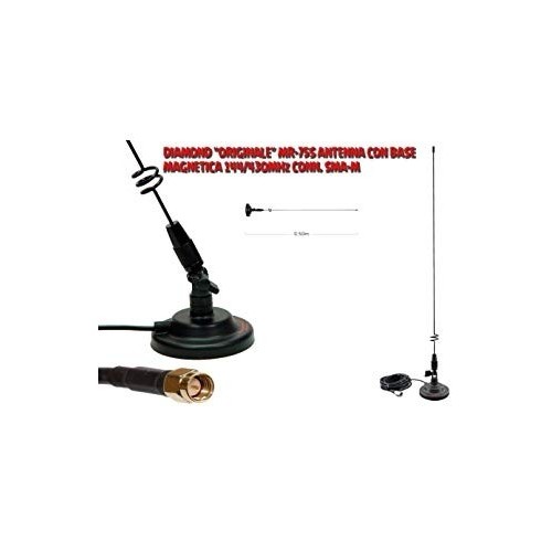 DIAMOND MR-75S ANTENNA VEICOLARE VHF/UHF SMA-M VHF/UHF/SHF VEICOLARI
