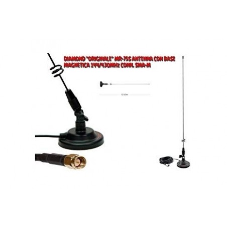 DIAMOND MR-75S ANTENNA VEICOLARE VHF/UHF SMA-M VHF/UHF/SHF VEICOLARI