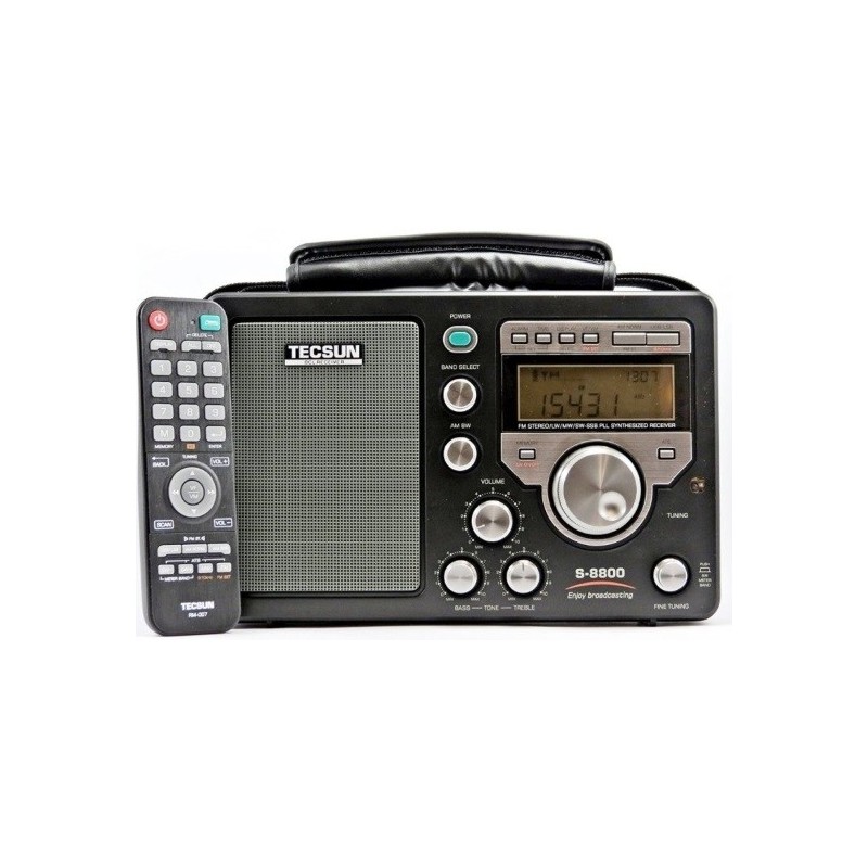 TECSUN S-8800 METAL RICEVITORE HF SSB PORTATILE CON RADIOCOMANDO PORTATILI