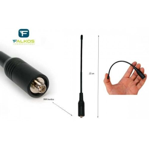 FALKOS SRH-701F ANTENNA PER PORTATILI VHF/UHF PER PORTATILI