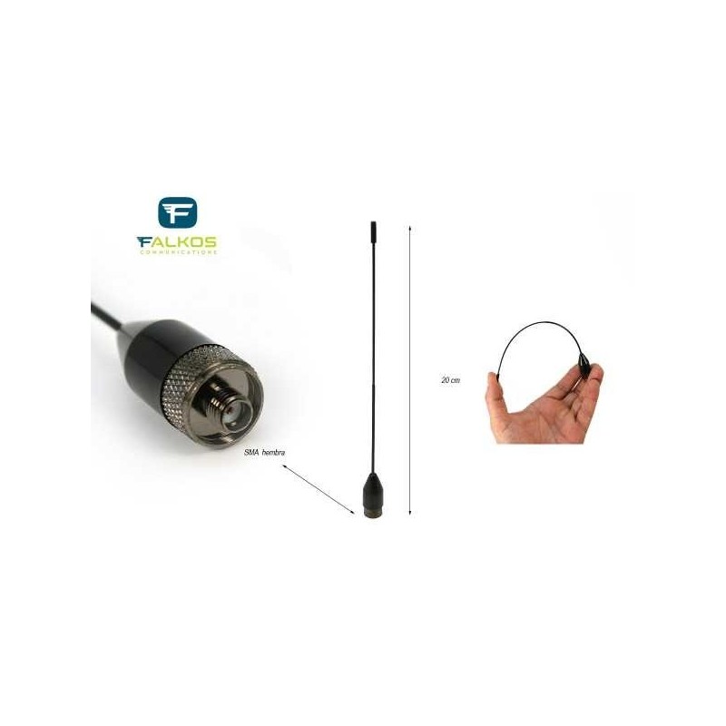 FALKOS SRH-519F ANTENNA PER PORTATILI VHF/UHF  PER PORTATILI