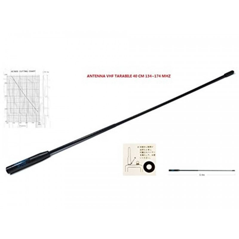 DIAMOND HC-100S ANTENNA MONOBANDA TARABILE PER PORTATILI 136-174 MHZ PER PORTATILI