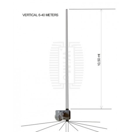 ULTRABEAM UB-V40 ANTENNA VERTICALE 6-40 m HF VERTICALI
