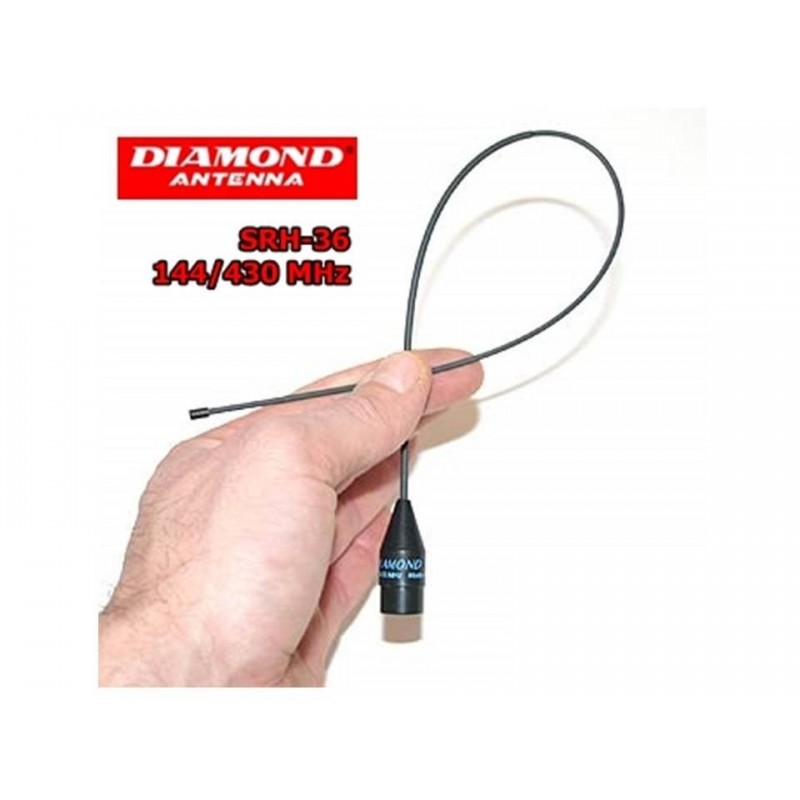 DIAMOND SRH-36 ANTENNA BIBANDA PER PORTATILI 144-430 MHZ PER PORTATILI