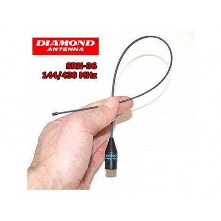 DIAMOND SRH-36 ANTENNA BIBANDA PER PORTATILI 144-430 MHZ PER PORTATILI