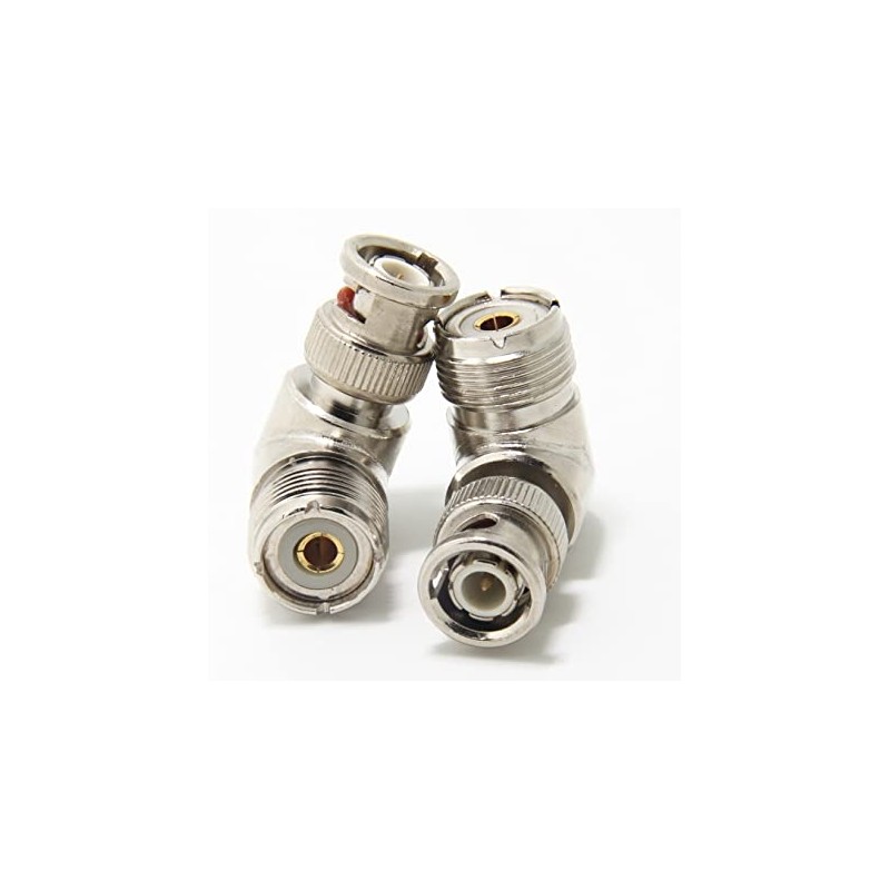 ADATTATORE DA BNC MASCHIO A UHF FEMMINA ANGOLARE UHF (PL)