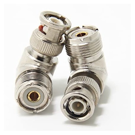 ADATTATORE DA BNC MASCHIO A UHF FEMMINA ANGOLARE UHF (PL)