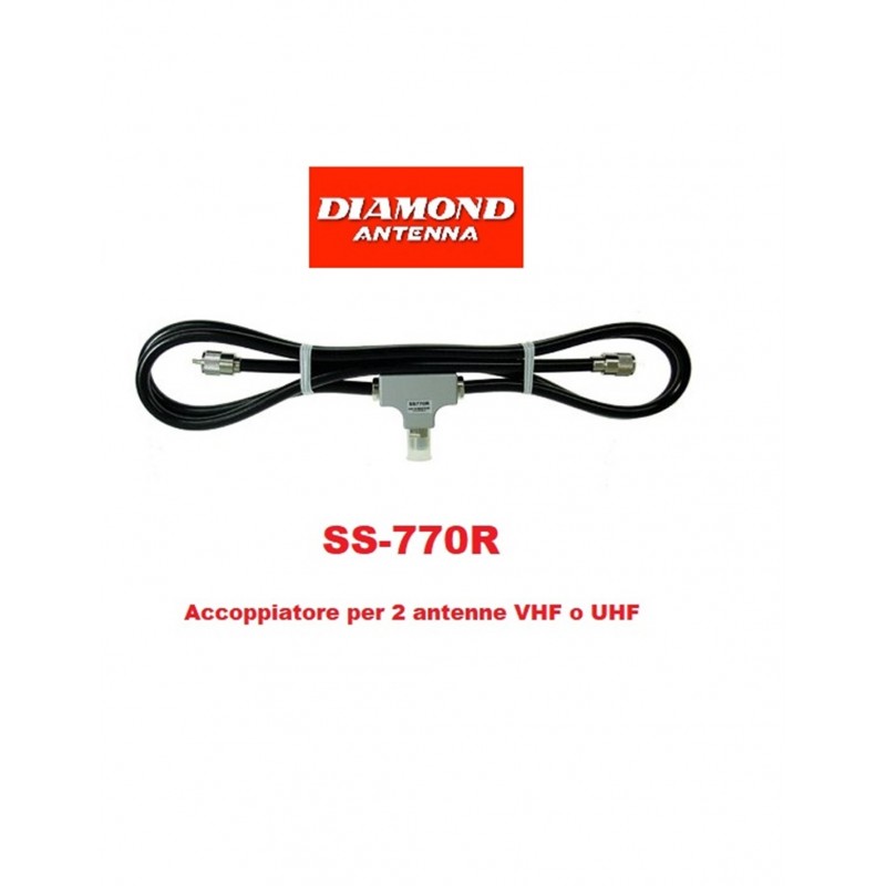 DIAMOND SS-770R ACCOPPIATORE PER 2 ANTENNE VHF/UHF ACCESSORI PER ANTENNE