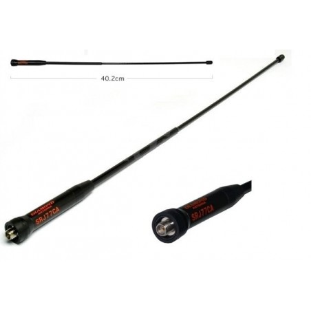 DIAMOND SRJ-77CA ANTENNA BIBANDA PER PORTATILI 144-430 MHZ 150/300/450/800/900MHz  RICEZIONE PER PORTATILI
