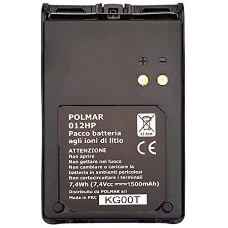 POLMAR PB-17PLUS BATTERIA DI RICAMBIO PER NAVY 012HP BATTERIE COMPATIBILI
