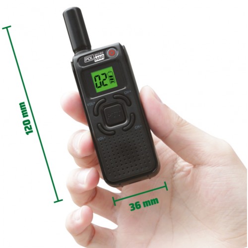 POLMAR MICRO COPPIA DI RICETRASMETTITORI PORTATILI PMR446 PMR446