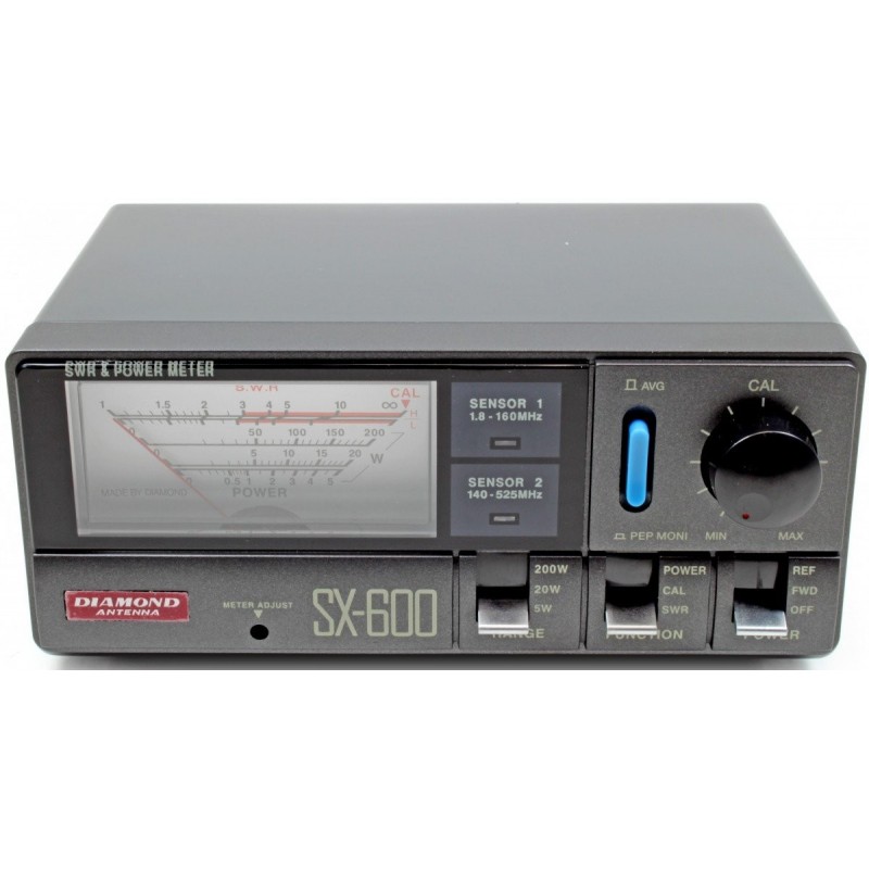 DIAMOND SX-600N ROSMETRO/WATTMETRO 1.8-525 MHz - 5/20/200 Watt ROSMETRI/WATTMETRI