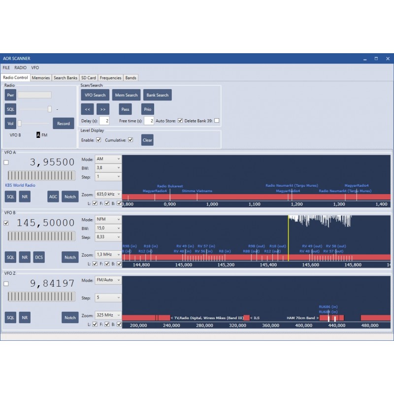 AOR ARC-DV1 SOFTWARE DI PROGRAMMAZIONE CAVI PROGRAMMAZIONE