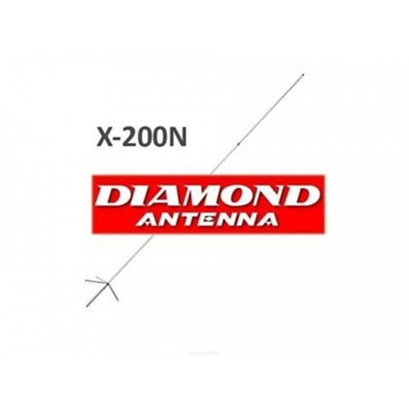 DIAMOND X-200N ANTENNA BIBANDA DA BASE 144-430 MHZ VHF/UHF/SHF BASE
