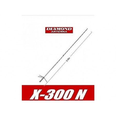 DIAMOND X-300N ANTENNA BIBANDA DA BASE 144-430 MHZ VHF/UHF/SHF BASE