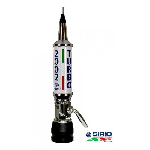 SIRIO TURBO 2002 WHITE ANTENNA VEICOLARE CB  CB VEICOLARI