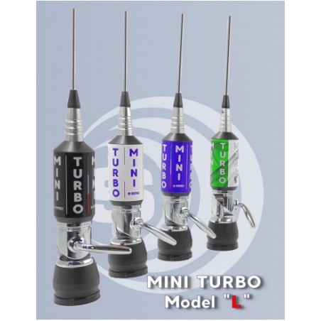 SIRIO MINI TURBO L BLACK ANTENNA VEICOLARE CB  CB VEICOLARI