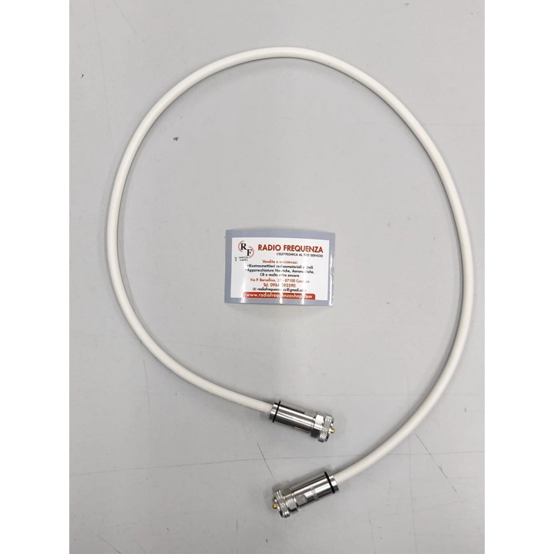 RACCORDO 1 METRO CAVO COASSIALE MESSI & PAOLONI ULTRAFLEX 7 SAHARA CONNETTORI PL-PL CAVETTI INTESTATI