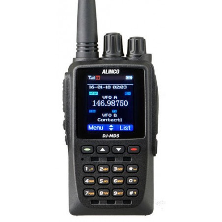 Alinco DJ-MD5XEG Ricetrasmettitore Portatile Portatile DMR + Espansione di Banda Ricetrasmettitori Portatili
