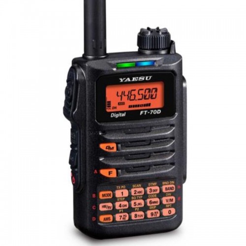 Yaesu FT-70DE Ricetrasmettitore Dual Band 144/430 C4FM 5 anni gar. + Espansione Ricetrasmettitori Portatili