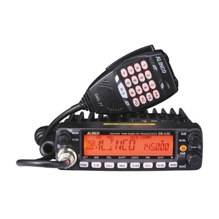 Alinco DR-638HE Ricetrasmettitore Veicolare VHF/UHF + Espansione Ricetrasmettitori Veicolari