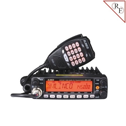 Alinco DR-638HE Ricetrasmettitore Veicolare VHF/UHF + Espansione Ricetrasmettitori Veicolari