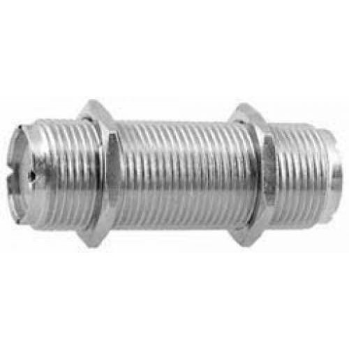 ADATTATORE DOPPIA FEMMINA UHF DA PANNELLO UHF (PL)