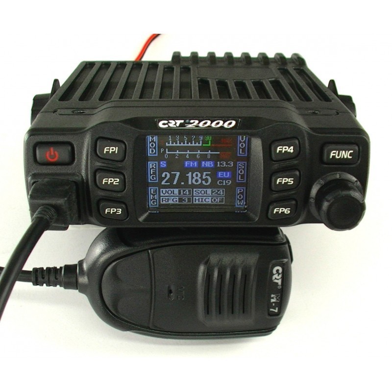 CRT-2000 Ricetrasmettitore CB 4W AM/FM Omologato - Display TFT - 12/24V RED Ricetrasmettitori CB