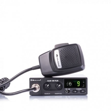 Midland Alan 100 Plus B Ricetrasmettitore CB 40CH AM/FM - Omologato 12V Ricetrasmettitori CB