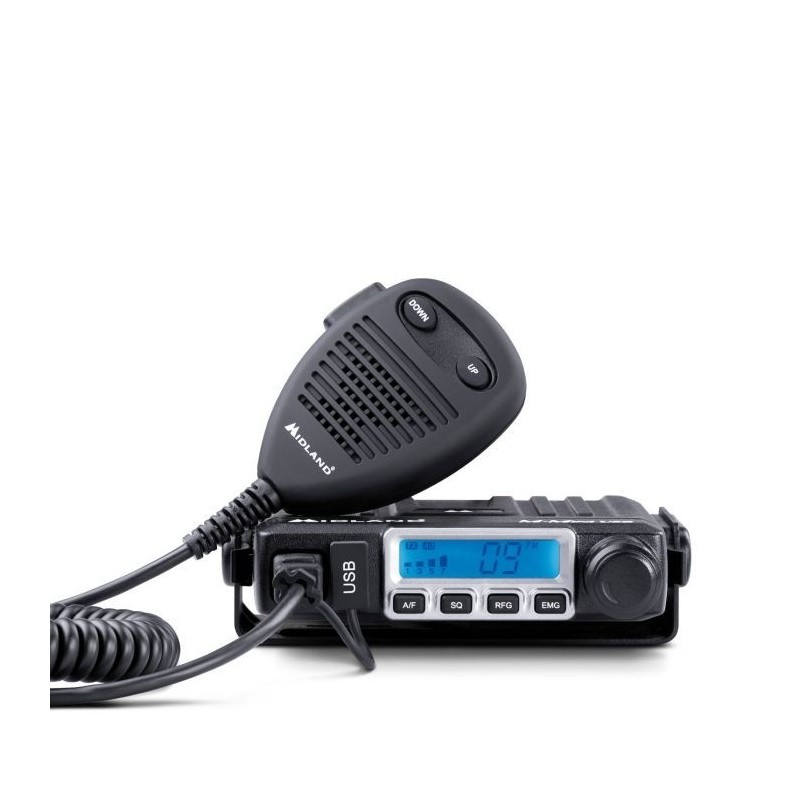 Midland M Mini USB Ricetrasmettitore CB 4W AM/FM - Presa USB 12V - RED Ricetrasmettitori CB