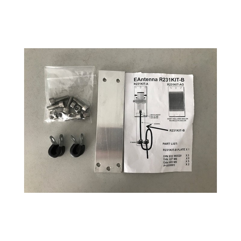EANTENNA R231KIT-B STAFFA SUPPORTO BALUN PALI E STAFFE DI FISSAGGIO