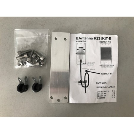 EANTENNA R231KIT-B STAFFA SUPPORTO BALUN PALI E STAFFE DI FISSAGGIO