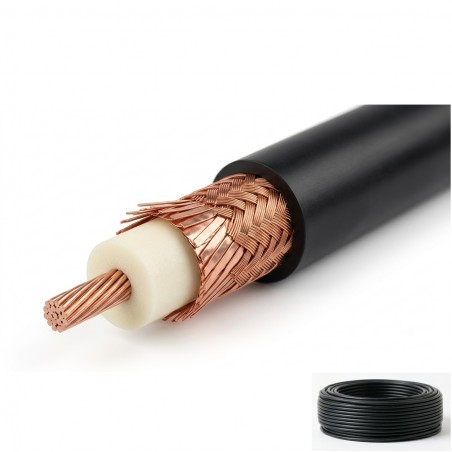 Matassa 50mt - Cavo Coassiale Superflexy 10 10.3mm Extra Flessibile 50 Ohm Cavi 50 Ohm