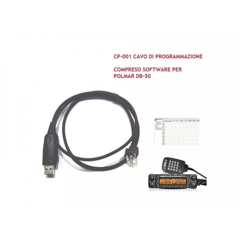 POLMAR CP-10 per DB-50M CAVO PROGRAMMAZIONE CAVI PROGRAMMAZIONE