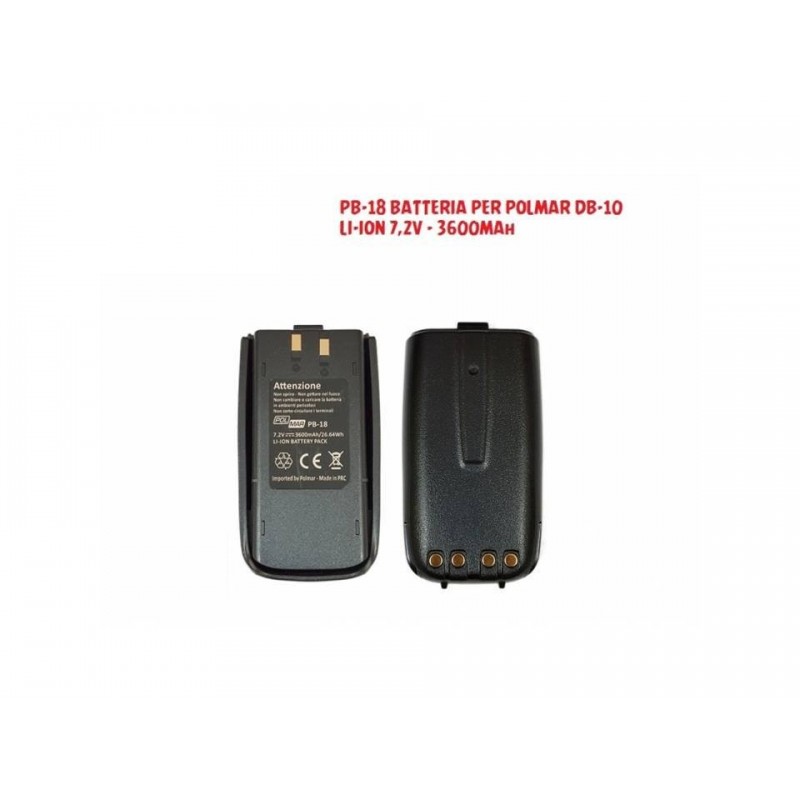 POLMAR PB-18 BATTERIA PER DB-10 BATTERIE COMPATIBILI