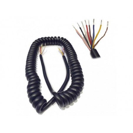 PROXEL MC8-10 Cavo microfonico spiralato 8 poli (7 + schermo) ACCESSORI VARI