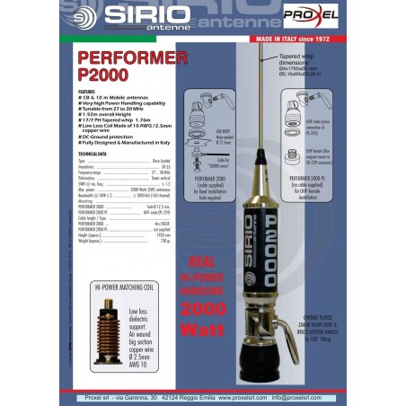 SIRIO P-2000 PERFORMER CB VEICOLARI