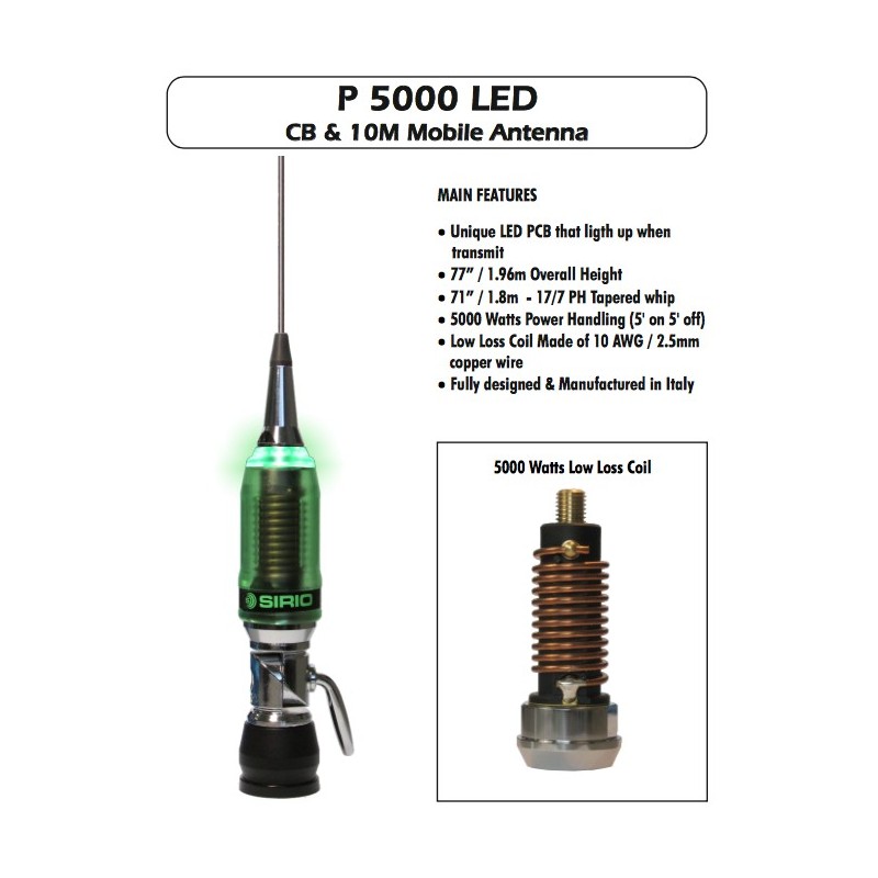 SIRIO P-5000 PERFORMER LED CB VEICOLARI