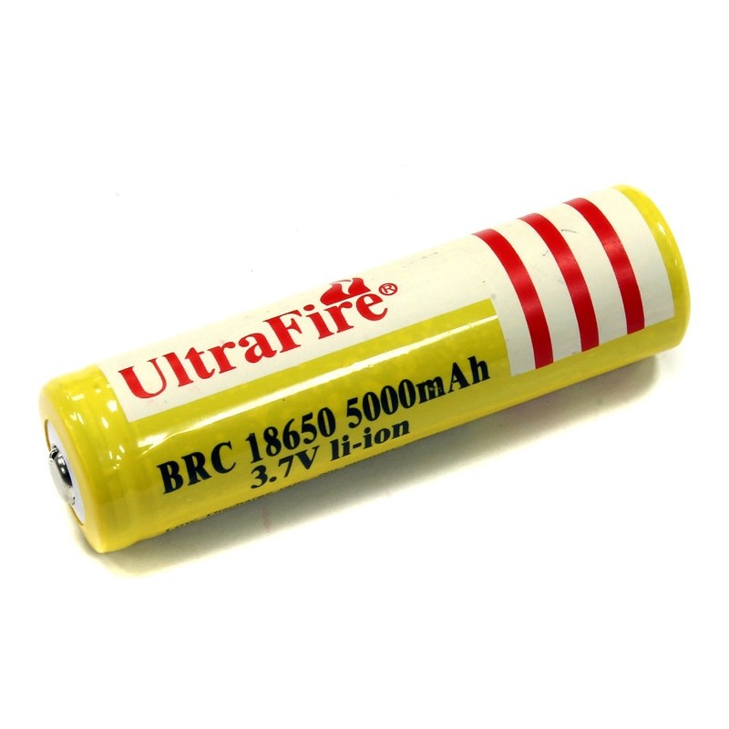 ULTRAFIRE BRC 18650 3.7V 5000MAH LI-ION  BATTERIE COMPATIBILI