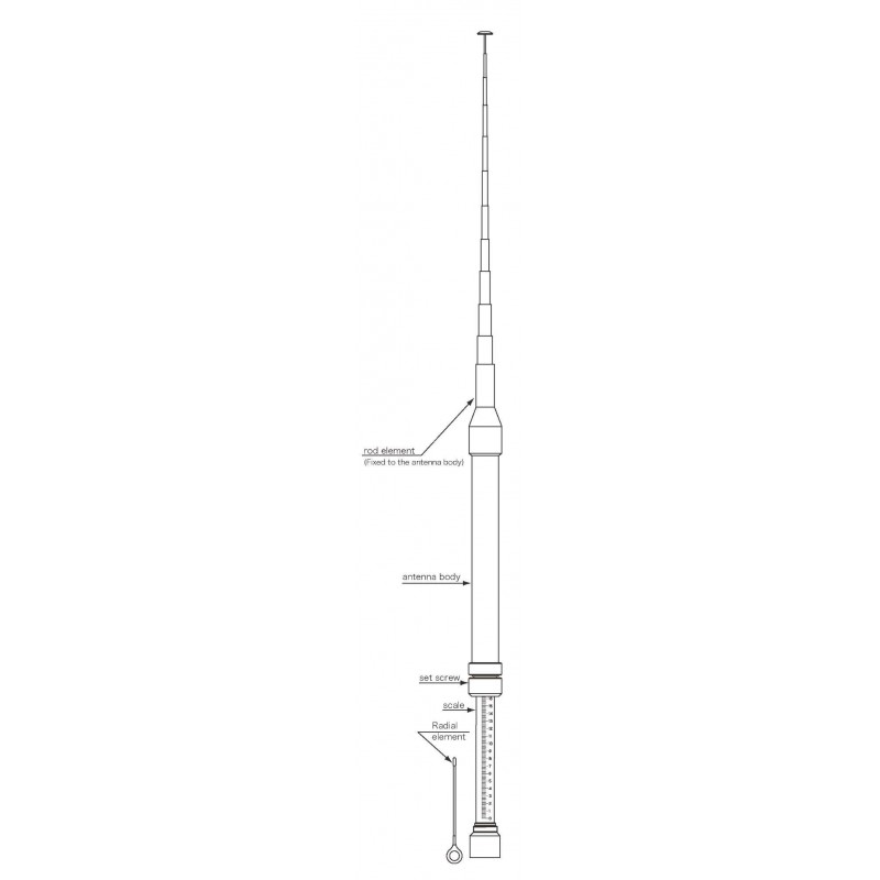 DIAMOND RHM-10 ANTENNA VEICOLARE 7-430MHZ HF VEICOLARI