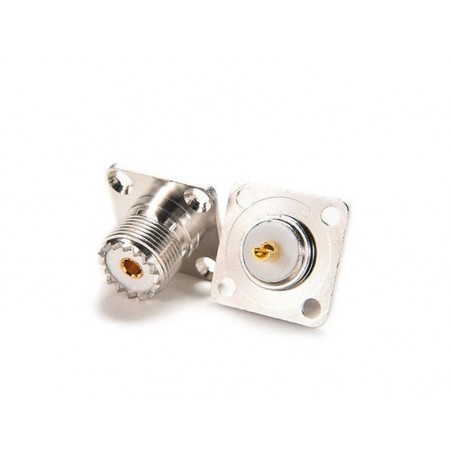 CONNETTORE FEMMINA UHF DA PANNELLO UHF (PL)