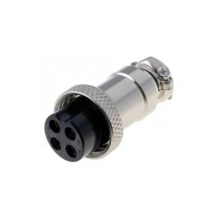 CONNETTORE FEMMINA VOLANTE 4 POLI MICROFONICO