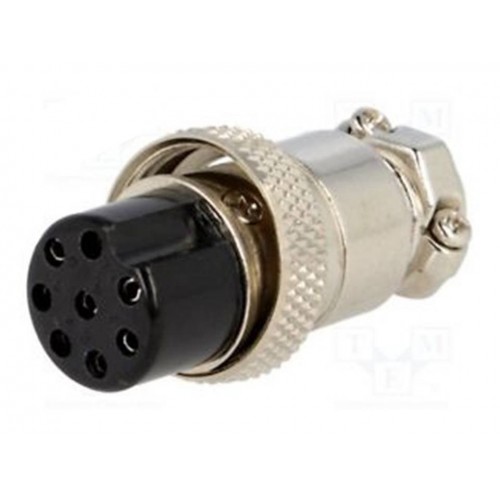 CONNETTORE FEMMINA VOLANTE 8 POLI MICROFONICO