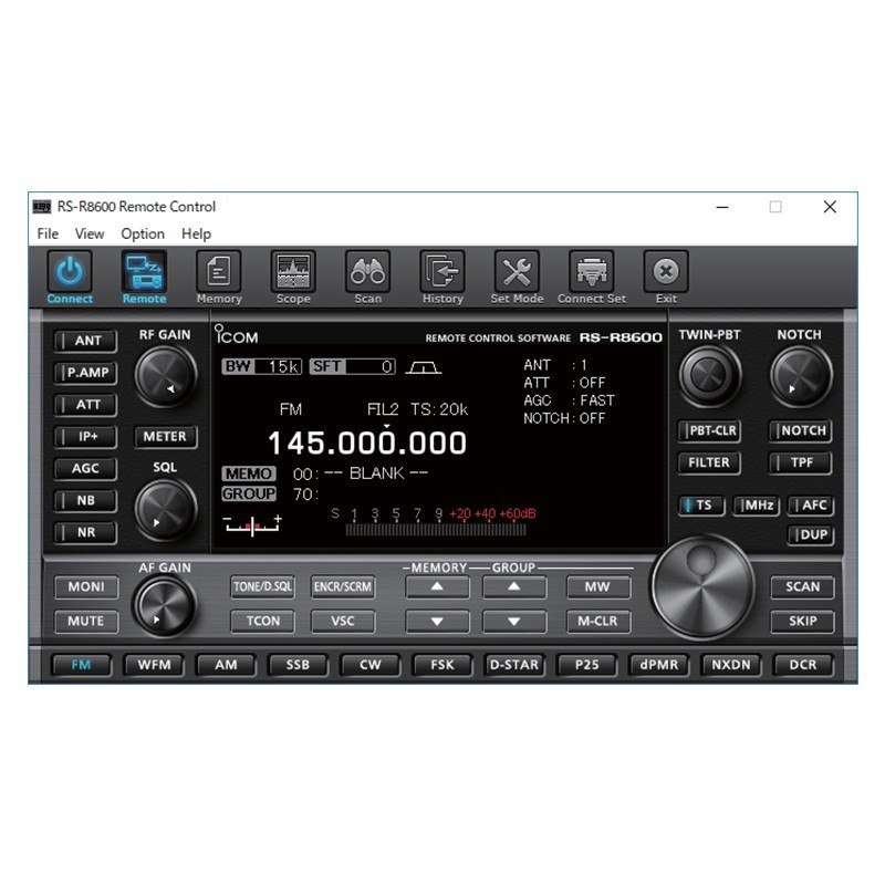 ICOM RS-R8600 IP REMOTE CONTROL SOFTWARE PER ICOM IC-R8600 ACCESSORI VARI