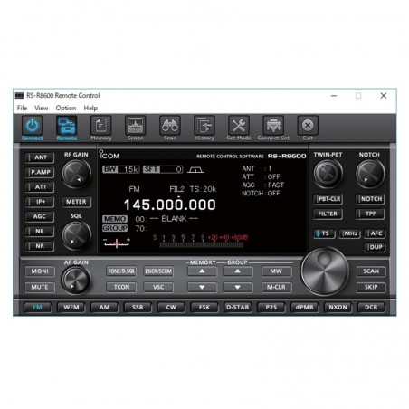 ICOM RS-R8600 IP REMOTE CONTROL SOFTWARE PER ICOM IC-R8600 ACCESSORI VARI