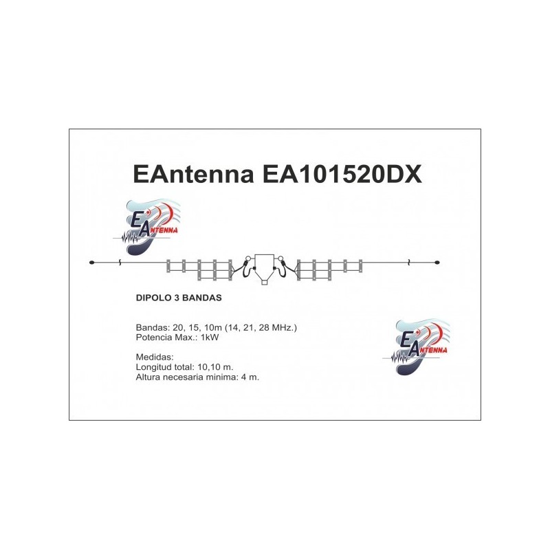 EANTENNA EA101520DX DIPOLO MULTIBANDA FILARI