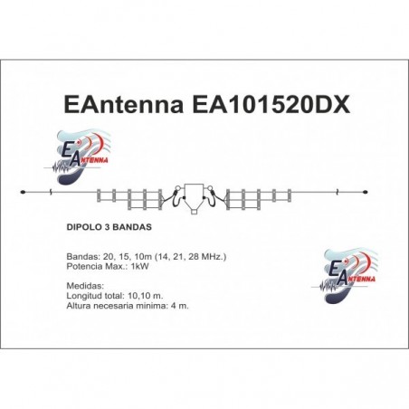 EANTENNA EA101520DX DIPOLO MULTIBANDA FILARI